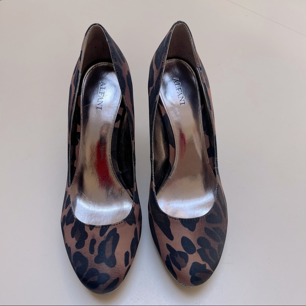 Alfani Via Spiga Leopard Python Print Square Toe … - image 3